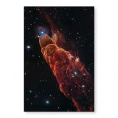 Wandbild James Webb Telescope - Kosmischer Wirbelsturm Herbig Haro 49/50 - Alu-Dibond 