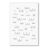 Wanddecoratie Lijnkunst - Diversiteit van vrouwelijkheid - Kerr-Dineen - Alu-Dibond 