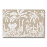 Wandbild Dschungelträume - Afrikas Tierwelt in Braun - Kikki Belle - Alu-Dibond  