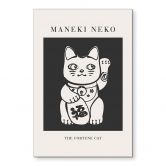 Wandbild Maneki Neko - Die Glückskatze - KsanaKalpa - Alu-Dibond 
