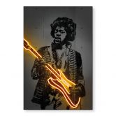 Wandbild Jimi Hendrix - Mielu - Alu-Dibond 
