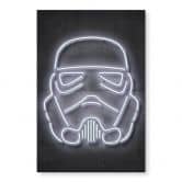 Wandbild Stormtrooper Helm - Mielu - Alu-Dibond 