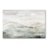 Wandbild Neblige Berglandschaft Aquarell - Ms Tiff - Alu-Dibond 