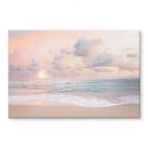 Wandbild Sonnenuntergang über Strand und Meer - Sisi & Seb - Alu-Dibond 