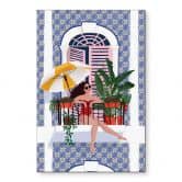 Wandbild Urlaub auf dem Balkon - Tomljanovic - Alu-Dibond 