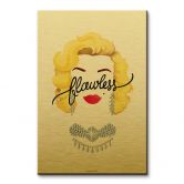 Alu-Dibond mit Goldeffekt Tohmé - Flawless Marilyn 