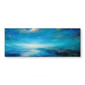 Wandbild Endlose Weite in Blau - Schmucker - Alu-Dibond Panorama 