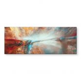 Wandbild Leuchtender Horizont am Wasser - Schmucker - Alu-Dibond Panorama 