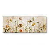 Wandbild Wilde Wiesenblumen im Sonnenlicht - Talen - Panorama - Alu-Dibond 