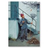 Wandbild Laubfall (1970) - Kurt Ard - Alu-Dibond 