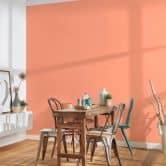 Vliestapete einfarbig Orange - Tapete mit glatter Oberfläche - Moderne Unitapete matt 