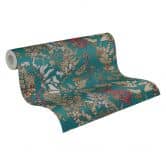Architects Paper Vliestapete Floral Impression Blumentapete floral blau, beige, gelb, rot, schwarz 