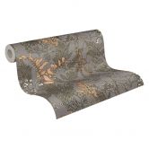 Architects Paper Vliestapete Floral Impression Blumentapete floral grau, beige, gelb, creme 