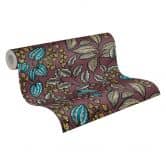 Architects Paper Vliestapete Floral Impression Blumentapete floral rot, beige, blau, gelb, schwarz 