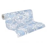 Architects Paper Vliestapete Floral Impression Blumentapete floral grau, blau, weiß 