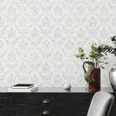 Architects Paper Textiltapete Metallic Silk Barocktapete mit Ornamenten metallic, weiß 