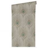 Architects Paper Papier Peint Design Absolutely Chic Graphique Marron Gris Bleu  