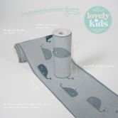 A.S. Création Lovely Kids Frise autocollante enfant - Gris 