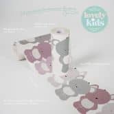 Lovely Kids selbstklebende Kinderzimmer Bordüre Cute Bears mit niedlichen Bären 