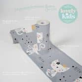 Lovely Kids selbstklebende Kinderzimmer Bordüre Meow Cats mit süßen Katzen 