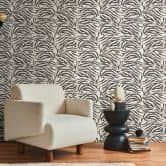 Zebra behang zwart wit - dierenprint patroon behang - Vliesbehang modern 