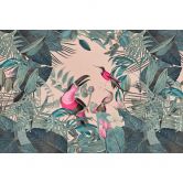 Livingwalls papier peint photo ARTist Toucans Paradise avec Jungle et toucans beige 