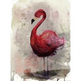 Livingwalls Fototapete ARTist Flamingo beige, grau, rosa 