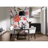 Livingwalls Fototapete Designwalls Little Birds Blumen 