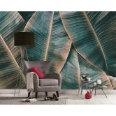 Livingwalls Fototapete Designwalls Banana Leaves Natur 