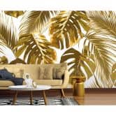 Livingwalls Fototapete Designwalls Palm Leaves Dschungel 