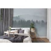 Livingwalls Fototapete Designwalls Misty Forest Wald 