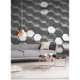 Livingwalls Fotobehang Designwalls Hexagon Surface 
