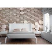 Livingwalls 3D Fototapete Designwalls Hexagon Surface 