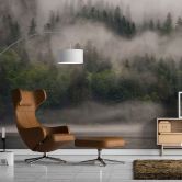 Fototapete Landschaft Fiordlands in grün grau - Vliestapete Designwalls 2 - 2,55 x 3,5 m 