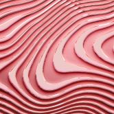 GeometricWave2 design wallpaper in red white - non-woven wallpaper Designwalls 2 - 2.55 x 3.5 m 