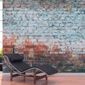 Bakstenen muurBricks3 behangpapier in beige bruin - vliesbehang Designwalls 2 - 2,55 x 3,5 m 