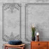 Fototapete Architektur WallPaneling1 in grau - Vliestapete Designwalls 2 - 2,55 x 3,5 m 