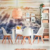 Fototapete Wolken SunnyClouds in blau grau - Vliestapete Designwalls 2 - 2,55 x 3,5 m 