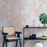 Florale Tapete Beige Grau - Vliestapete mit Blumenmuster für Schlafzimmer & Wohnzimmer 