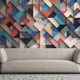 Livingwalls 3D Tapete Metropolitan Stories THE WALL Vliestapete geometrisch bunt 