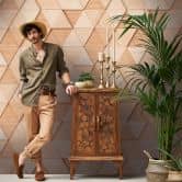 Livingwalls 3D Tapete Metropolitan Stories THE WALL Vliestapete geometrisch beige 