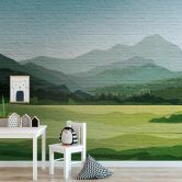 Livingwalls Tapete in Steinoptik Metropolitan Stories THE WALL Vliestapete Landschaft grün 