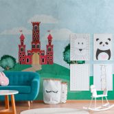 Livingwalls Kinderzimmer Tapete Metropolitan Stories THE WALL Vliestapete grün, blau 