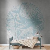 Livingwalls Tapete Unterwasser Welt Metropolitan Stories THE WALL Vliestapete blau, grau 