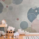 Livingwalls Tapete mit Kreisen Metropolitan Stories THE WALL Vliestapete gepunktet grau, beige 