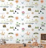Fototapete für Kinder bunt creme - Vliestapete Kunst für Kinder Livingwalls - matt und glatt 
