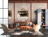 wallpaper classic car brown beige - non-woven wallpaper Modern Livingwalls - matt and smooth 