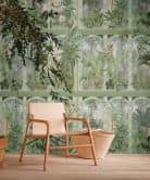 Fototapete Dschungel grün braun - Vliestapete Botanisch Livingwalls - matt und glatt 