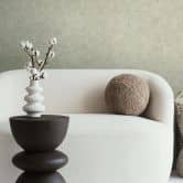 Concrete look wallpaper light green - Modern textured wallpaper in plaster look 