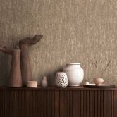 Strukturtapete mit 3D-Effekt Braun Beige – Vliestapete natürlich  